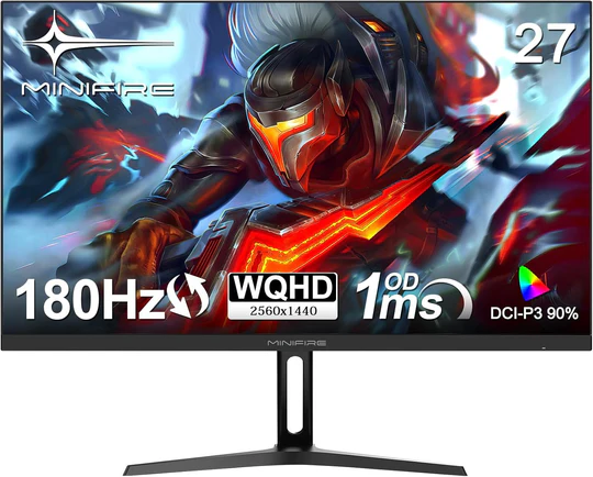 Brand New Gaming Monitor MINIFIRE 27 inch FHD IPS 180HZ HDMI DP MFG27F4Q