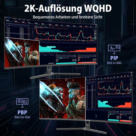 Brand New Gaming Curved Monitor MINIFIRE 32 inch UWQHD IPS 180HZ 2HDMI 2 DP MFG32C3Q - Image 4
